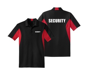 Polo de patrulla de bicicleta de dos tonos de seguridad de primera clase con bolsillo con cremallera y rayas reflectantes para uso de guardia de verano - Product Image 6