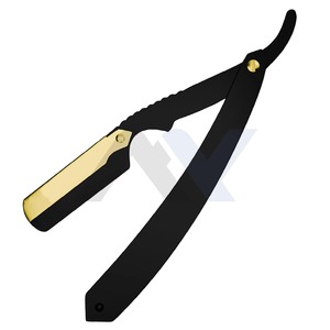 Navaja de Afeitar Profesional para Barbero con Bloqueo Giratorio, de Acero Inoxidable Clásico, de Una Sola Hoja, para un Afeitado Suave, Tipo Cut Throat, Personalizada - Product Image 6