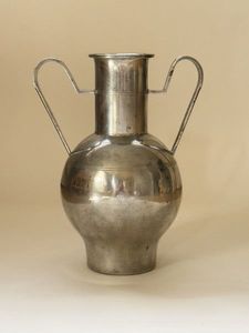 Vase à fleurs en métal de style européen avec poignée, plaqué nickel, design élégant, pot à fleurs fait main, vases modernes pour la décoration de la maison - Product Image 3