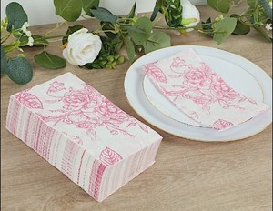 Serviettes de table jetables de haute qualité, absorbantes, 3 plis, en pâte de bois vierge écologique, 8 plis, pour Pâques/Noël/Thanksgiving - Product Image 3