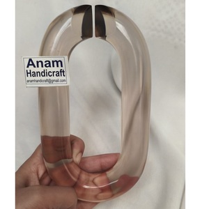 Adornos de Pared de Cadena Acrílica Modernos Personalizados, Hechos a Mano, Adornos Colgantes de Resina Modernos para Decoración del Hogar, Listos para el Festival Diwali - Product Image 1