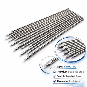 Juego de 10 Alambres de Kirschner de Acero Inoxidable con Rosca Parcial, Instrumentos Veterinarios de Ortopedia - Product Image 4