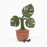 Vente en gros NOUVEAU Jouet en peluche Monstera, plante verte douce en peluche avec pot en terre cuite pour cadeau
