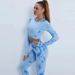 Private Label Women's Breathable for Seamless Workout Yoga Sets for Summer Wear 2026 2-Piece Leggings & Bra Sets - Product Image 5