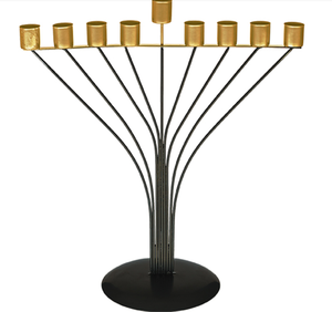 Luxury Traditional Judaica Hanukkah Christmas <b>Lantern</b> Tapered Metal Handmade Elegant Bronze/<b>Silver</b> Plated Jewish Candle Holders - Product Image 6