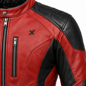 Veste de moto en cuir de performance tendance |   Bleu Noir Rouge Vert |   Fabricant OEM ODM |   Qualité supérieure | - Product Image 4