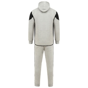 New Arrival Factory Sale Gym Wear Homme Stripe Sports Track Suit Hooded Men's Jogging Suit Blank Sweatsuit Set With 3 Side Panel - Product Image 3