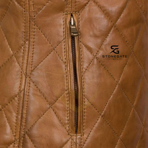 Winter Collection Over Size Women <b>Leather</b> <b>Vest</b> With 100% Polyester Lining for Fashion Wear With Custom Designs Style and Tags - Product Image 6