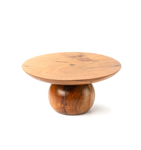 Support à gâteau en bois attrayant, éco-responsable, base ronde en bois, dernière création, support à gâteau fait main, prix de gros - Product Image 1