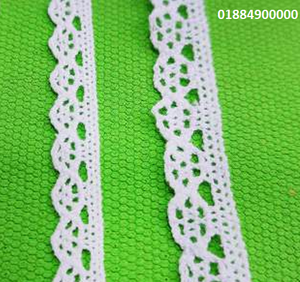 Elegant Crochet Lace Fabric Handmade Floral Cotton Lace <b>Material</b> <b>for</b> Dress Garment <b>Sewing</b> Decoration Wholesale - Product Image 3