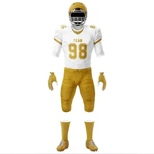 American Football Uniform Set OEM Custom Jersey <b>Pants</b> Lightweight Durable Breathable Training Competition Team Wear - Product Image 2