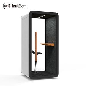 Cabina Telefonica Acustica <span class=keywords><strong>Mini</strong></span> per Interni, Insonorizzata, Piccola Cabina Telefonica Privata con Illuminazione Automatica e Circolazione dell'Aria per Aeroporti - Product Image 2