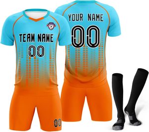 Uniforme de Fútbol Personalizado, Diseño a Medida, Tela 100% Poliéster, Transpirable, Absorbe la Humedad, Ligero, Descuento de Fábrica, Secado Rápido - Product Image 1