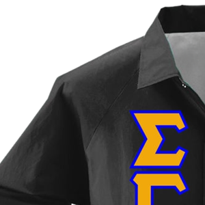 Veste coupe-vent personnalisée Sigma Gamma Rho avec lettres grecques, légère, pour sororité, vêtement de sport, mode, vente en gros - Product Image 3
