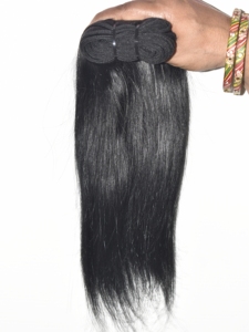Extensiones de Cabello Humano Virgen Natural Liso Negro Remy con Cutícula Alineada Doble Trama Suave y Sedoso al por Mayor - Product Image 5