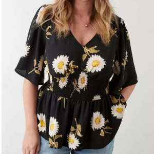 Blusa de Franela Casual para Mujer, Manga Larga, Bordada, con Botones al Frente, Estampada, Brillante, para Oficina, Fiestas, Eventos, Tallas Grandes - Product Image 4