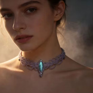 Conjunto de Pulseras de Macramé Hechas a Mano con Malaquita, Cuentas de Piedras Preciosas Verdes Naturales, Cordón Negro y Beige Ajustable, Joyería Boho - Product Image 1