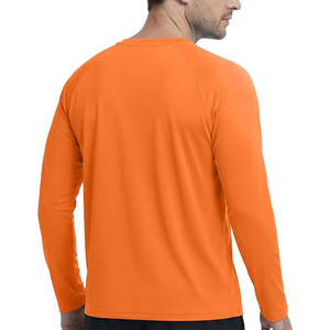 T-shirt à manches longues pour homme, coupe ajustée, 100% coton, uni, nouvelle tendance, vêtements de sport décontractés, col rond, manches longues - Product Image 6