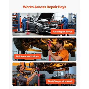 Supporto Sottocarro per Sollevamento Auto con Capacità di 3/4 Tonnellate (1653 Libbre) e Rotazione a 80° - Product Image 6