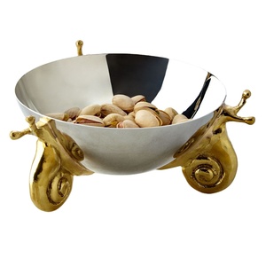 Tazón de Metal Estilo Mono Hecho a Mano para el Hogar, Cocina, Restaurante, Hotel, para Servir Frutas y como Vajilla Decorativa, Decoración del Hogar - Product Image 3