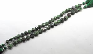 ลูกปัดหัวใจทรงเหลี่ยมจากหินรูบี้โซไซต์ธรรมชาติ สำหรับทำเครื่องประดับ ขายส่งจำนวนมาก - Product Image 4