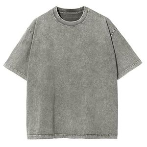 Fournisseur professionnel de t-shirts en coton délavés à l'acide, design personnalisé, coupe ample, style vintage - Product Image 3