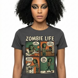 Camiseta Personalizada con Lavado Ácido para Mujer, Diseño de Calavera de Cristal, Temática Arqueológica, Vintage, Negra, de Algodón, Estilo Oversize, Streetwear - Product Image 2