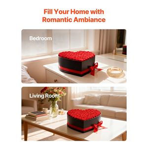 Rose Eterne: Confezione a Cuore con 100 Rose Stabilizzate - Bouquet Immortale per Compleanno, Regalo Eterno per Donne e Mogli - Product Image 6