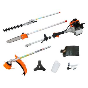 Sistema di Attrezzi da Giardino 4 in 1 56CC a 2 Tempi, Motosega a Palo, Tagliasiepi, Decespugliatore Multifunzione - Product Image 1