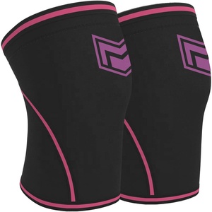 Vente en gros 7mm néoprène Squat genouillère pour haltérophilie et dynamophilie néoprène Compression genouillère Logo personnalisé équipement de gymnastique - Product Image 2