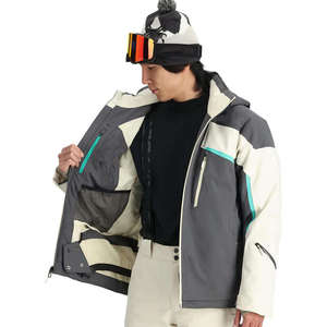 Waterproof Windproof Men's <b>Ski</b> Jacket Breathable Winter Outdoor Snowboard Coat Insulated Hooded Mountain Sportswear Parka Wear - Product Image 3