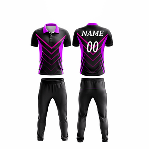 Best Design Professional Men Wholesale Custom Sports Cricket Uniforms Customized Printed Logo Cricket Uniform - Product Image 3