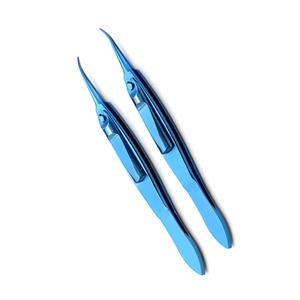 1 pièce Pince à strabisme incurvée avec verrouillage en acier inoxydable, instrument ophtalmique - Product Image 4
