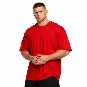 เสื้อยืดแฟชั่นสไตล์กรันจ์ ลุคเท่ๆ ผ้าคอตตอนหนา 240gsm ทรงหลวม ไหล่ตก แขนสั้น สำหรับผู้ชาย - Product Image 1