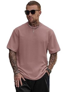 Camiseta de Algodón Lisa de Talla Grande, Personalizada, Transpirable, con Hombros Caídos, para Hombre - Product Image 5