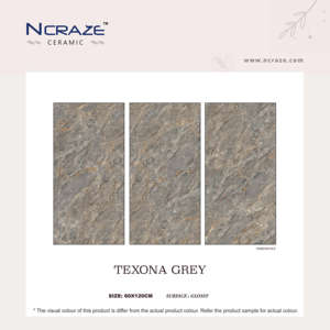 กระเบื้องปูพื้น Breccia หรูหราไม่ซ้ำกันในขนาด600X1200Mm มีโมเดิร์นและคลาสสิกแห้งกดแกะสลักเสร็จใช้สำหรับโรงแรม - Product Image 3