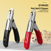 Coupe-ongles pour chat en acier inoxydable, tondeuse ergonomique pour animaux de compagnie, lame incurvée, coupe-griffes de précision pour petits animaux