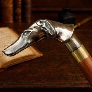 Bastón de Madera Hecho a Mano Estilo Victoriano con Cabeza de Perro, de Madera de Palisandro, Regalo para Caballero, Padre, Madre, Abuelo, Abuela, 37 Pulgadas - Product Image 2