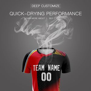 Customizable Soccer Jersey Set Men's Short Sleeve 100% Polyester Sublimated Print Moisture Wicking <b>Athletic</b> Fit All Seasons - Product Image 2