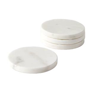 Nouveauté : Ensemble de sous-verres élégants en résine marbrée avec bords incurvés, accessoire de table raffiné pour le service des boissons - Product Image 1