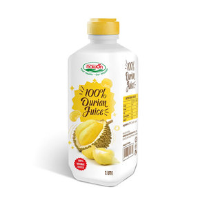 Jus de Durian 1L, type purée, en bouteille PP, boisson gazeuse, fournisseur en gros, production sous marque privée - Product Image 2