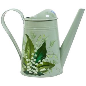 Arrosoir en métal d'inspiration vintage, finition émaillée imprimée, bec long, parfait pour arroser les plantes du jardin, de la pelouse et du balcon - Product Image 5