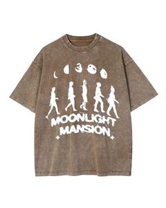 Haute qualité 100% coton hommes surdimensionné graphique T-Shirt personnalisé imprimé coupe ample cou à manches courtes Streetwear - Product Image 4