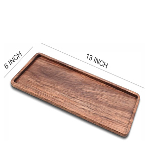 Bandeja Rectangular de madera de Mango de alta calidad, bandeja decorativa de madera multiusos para servir para cena, bebidas, aperitivos, cocina, baño - Product Image 3