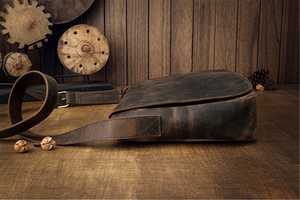 Maletín y Bolsa de Mensajero para Hombre de Cuero Genuino Vintage para Uso Diario y de Negocios, para Laptop de 14 Pulgadas, Protectora y Ligera, LLB-0336 - Product Image 3