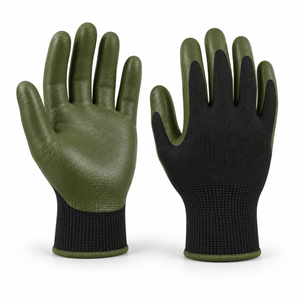 Professional PVC Coated General Purpose <b>Gloves</b> Offering Anti-Slip Grip Breathable Comfort Flexible Construction 10mil Thick - Product Image 1