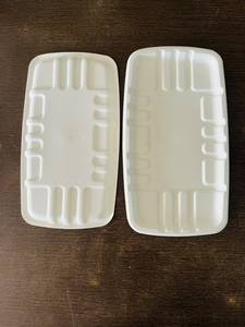 Plateau d'emballage durable en fibre de bagasse 10x6 pouces pour la présentation d'aliments frais, plateaux à viande pour hôtels et restaurants - Product Image 3