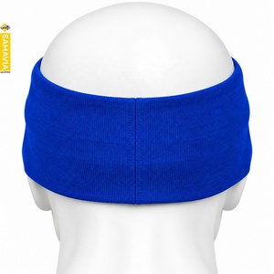 SAMAVIA Diadema deportiva de nailon azul, banda elástica unisex para el sudor, accesorios para fitness, correr, gimnasio, yoga - Product Image 2