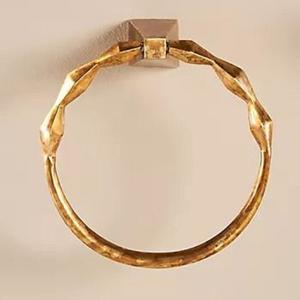 Wire Design <b>Towel</b> Holder for <b>Bathroom</b> Elegant Stylish Luxury High End <b>Towel</b> Holder Rack Brass Aluminum Stylish Organizer - Product Image 4