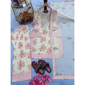 Conjunto de Traje de Fiesta para Mujer de Diseñador con Hermoso Dupatta, Atuendo de Dos Piezas - Product Image 3